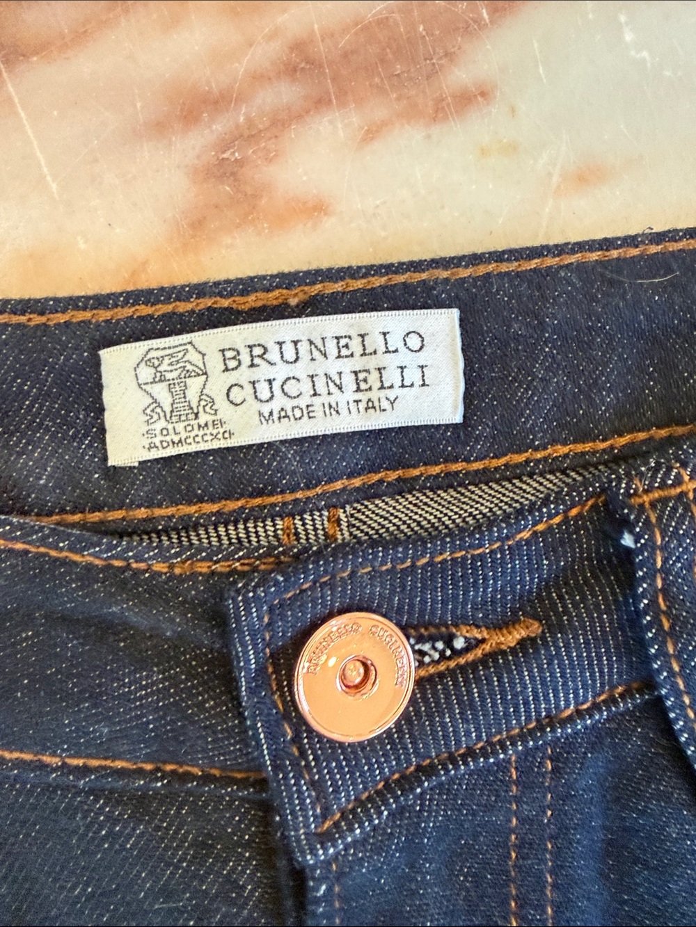 Brunello Cucinelli Deep Indigo Flared Jeans - Picture 2 of 4